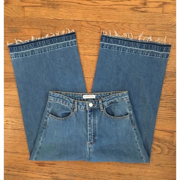 ZARA Wide Leg Crop Jeans - Never Worn! - Picture 1 of 4